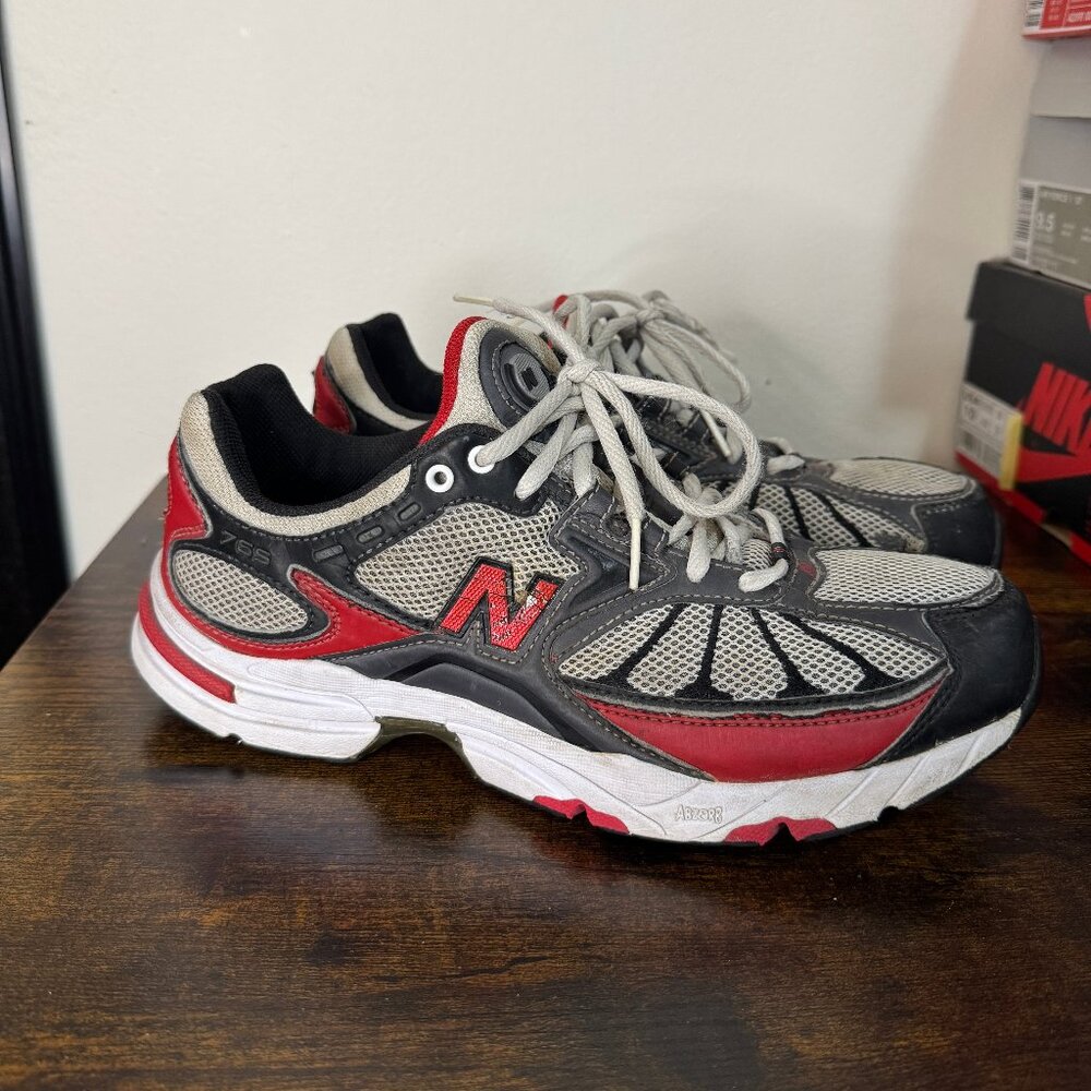 New Balance 765 Running Trainer Sneaker Red Black Men's Size 9 Y2K 2000s